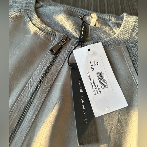 NWT Elie Tahari Lambskin Sweater - Picture 4 of 8
